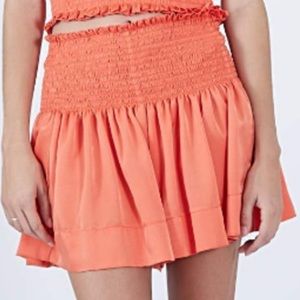 Orange Polysatin Koch Erica Skirt!